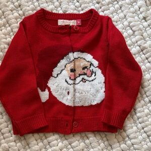 Pink Chicken Red Santa Sweater